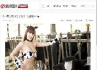 性感美女爆乳奶牛装 奶牛牛奶傻傻分不清_高清图集_新浪网